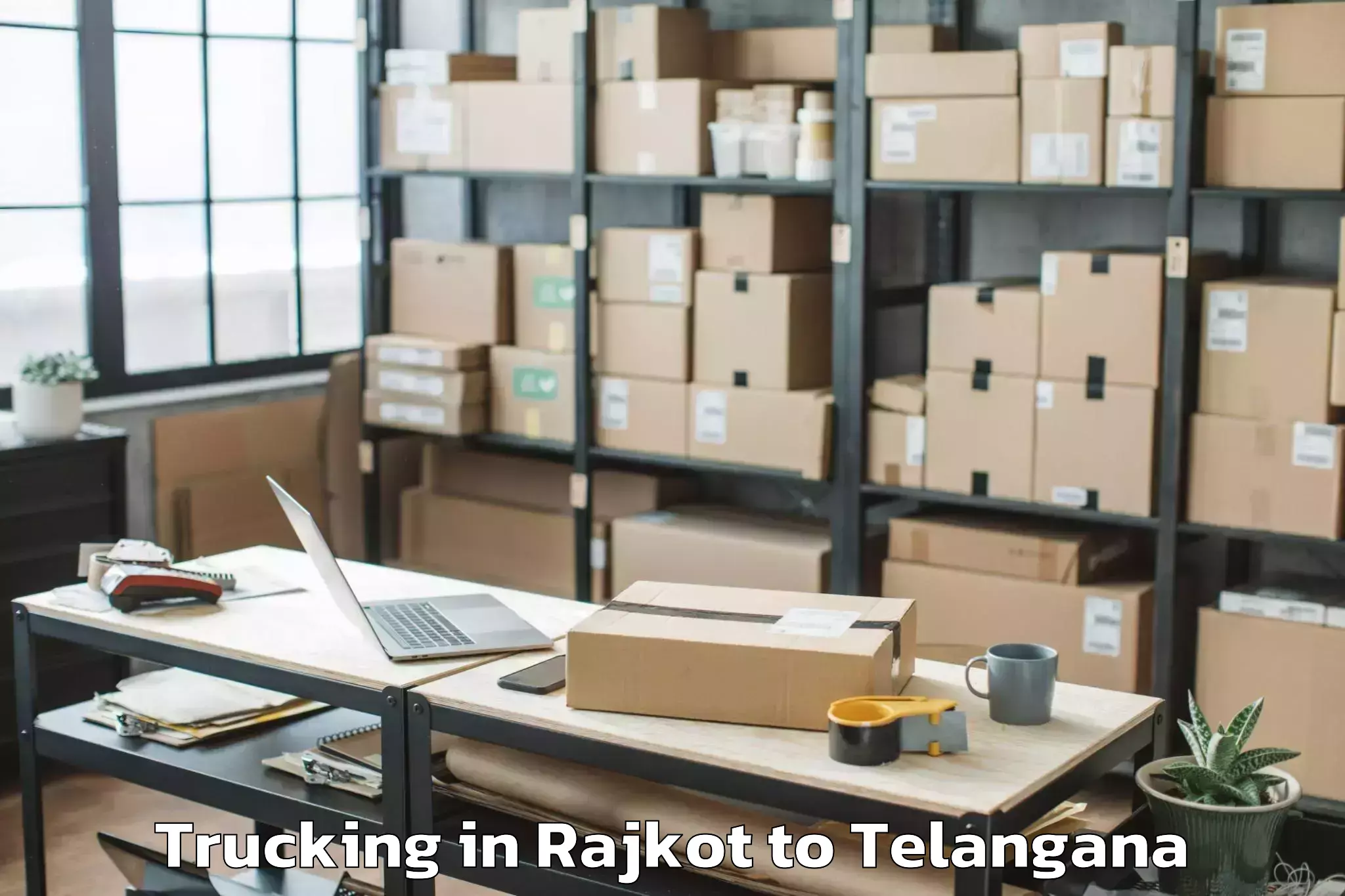 Hassle-Free Rajkot to Yacharam Trucking